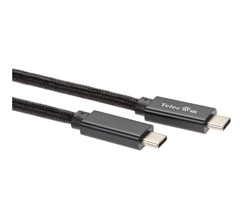 Кабель/ Кабель USB 3.1 Type Cm -- Cm  IC 5А 20Gbs длина 2M, Telecom <TC420B-2M> черный