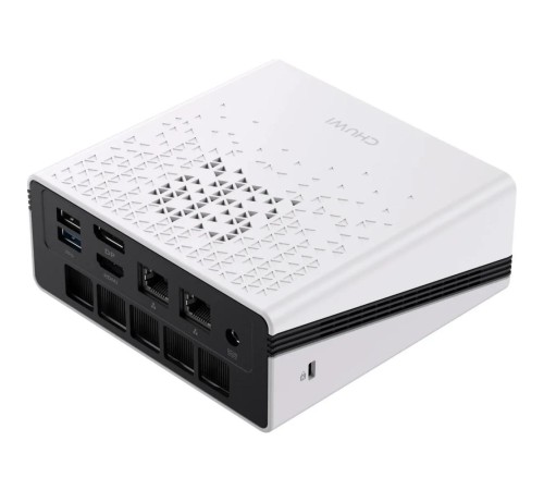 Компьютер/ Chuwi Ubox  AMD Ryzen 5 6600H(3.3Ghz)/16384Mb/512PCISSDGb/Int:AMD Radeon/BT/WiFi/war 1y/1.35kg/Iron Gray/Win11Pro + DDR5 (SODIMM MAX 64GB)(RAM slot*2)/USB2.0*1/USB3.2G1*3/Type-C*1(DP,PD)/HDMI*1/DP*1/RJ45*2/WIFI6,BT5.