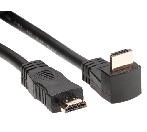 Кабель/ Кабель HDMI<=>HDMI-угловой коннектор 90град 1.8м, 2.0V VCOM <CG523-1.8M> Кабель/ Кабель HDMI<=>HDMI-угловой коннектор 90град 1.8м, 2.0V VCOM <CG523-1.8M>