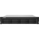 Сетевое хранилище без дисков/ SMB QNAP TS-832PXU-4G 8-Bay AL324 quad-core 1.7 GHz 2U rackmount NAS, 4GB DDR4 UDIMM RAM (max 1x16GB), SATA 6Gb/s, 2x 10GbE SFP+ LAN, 2x2.5 GbE LAN, 1x PCIe Gen2 x2 slot. W/o RAIL-B02
