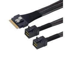 Кабель/ SAS SFF-8654 8i to 2xHDminiSAS SFF-8643 Cable,0.8m(SAS 4.0)