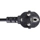 Кабель/ Кабель комп - розетка 220V EU (угловой)<VDE> 3GX1,5mm2, 1,8m, медь, Telecom <TY021-CU1.5-1.8M>