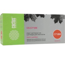 -/ Картридж лазерный Cactus CS-C718М CS-C718M 718 M пурпурный (2900стр.) для Canon LaserBase MF8330i-Se