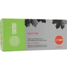 -/ Картридж лазерный Cactus CS-C718М CS-C718M 718 M пурпурный (2900стр.) для Canon LaserBase MF8330i-Se