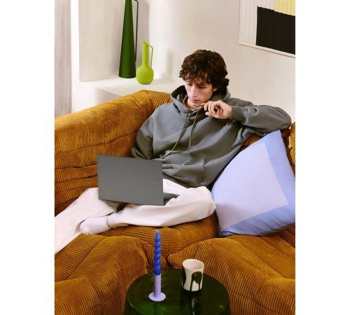 Ноутбук/ ASUS S3607CA-SH100 16"(1920x1200 OLED)/Intel Core Ultra 5 225H(3.3Ghz)/16384Mb/512PCISSDGb/noDVD/Int:Intel Arc graphics/Cam/BT/WiFi/70WHr/war 1y/1.7kg/Matte Gray/noOS