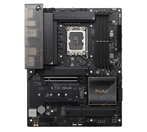 Материнская плата ASUS PROART B760-CREATOR, LGA1700, B760, 4*DDR5, 4*SATA, 3*M.2, 4*USB 3.2, 4*USB 2.0, Type-C, 2*PCIx16, 1*PCIx1, DP+HDMI, ATX; 90MB1F20-M1EAY0