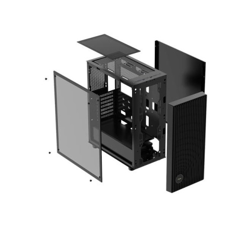 Корпус Ocypus Gamma C70 BK ARGB, ATX, USB3.0*1+USB2.0*1, FRONT 3x120mm ARGB, REAR 1x120mm ARGB (потертости, нет магнитной сетки сверху)