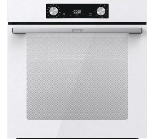 Встраиваемые электрические духовки 60 см GORENJE/ BOS6737E06WG, Духовой шкаф, Полезный объем: 77 л, Сенсорный программатор IconLED, Плавное открывание и закрывание дверцы, Решетка, Частично выдвижные телескопические направляющие на 1-м уровне, Дверца Comp