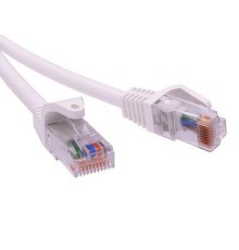 Патч-корд экранированный CAT6 F/UTP 4х2, LSZH, белый, 0.5м