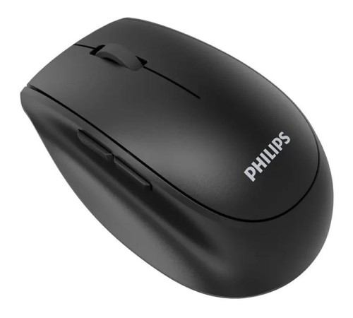Аксессуары Philips  Беспроводная Мышь SPK7627, 2,4 GHz, Bluetooth 3.0/5.0, 5 кноп., 1600dpi, Аккамулятор, Чёрный