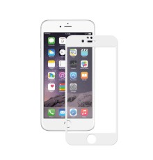 стекло 3D для Apple iPhone 6/6S Plus, 0.3 мм, белое, Deppa (Вскрытая упаковка)