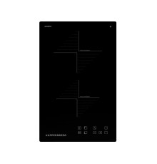 Индукционная домино Kuppersberg/ Индукционная варочная поверхность Kuppersberg, домино, коллекция High-Tech, 30 см, прямые края, 9 уровней мощности, инвертер, бустер, блокировка управления, Stop and Go, таймер, автоматическое отключение, сенсорное управле