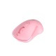Мышь беспроводная Dareu LM115B Pink (розовый), DPI 800/1200/1600, подключение: ресивер 2.4GHz + Bluetooth, размер 107x59x38мм