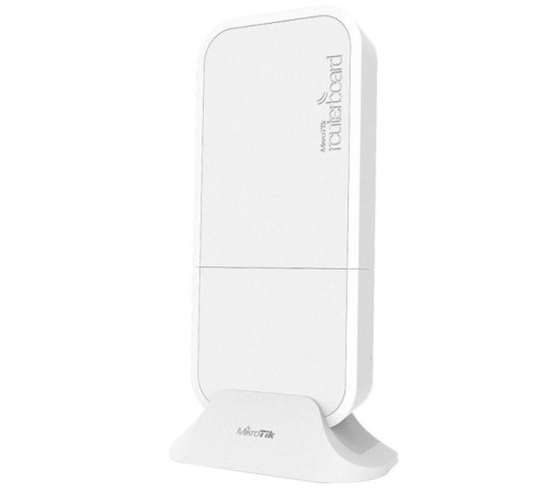 Точка доступа MikroTik wAP R with 650MHz CPU, 64MB RAM, 1xLAN, built-in 2.4Ghz 802.11b/g/n Dual Chain wireless with integrated antenna, miniPCI slot, LTE internal antenna with 2 x u.fl connectors, RouterOS L4, outd