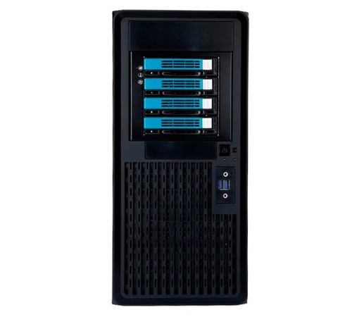 Корпус серверный Midi Tower InWin PE689 Black 650W B65E 80plus Bronze USB3.0*2+A(HD)+front fan 120mm*1+rear fan 120mm*1+ 2*2SATA+1*1SATA / holes for SL20” RACKMOUNT