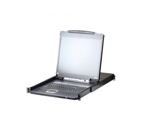 16-портовый IP KVM-переключатель с ЖК-дисплеем Slideaway/ATEN/CL5716IN-ATA-RG/ SINGLE RAIL 16P PS/2-USB LCDKVMP 19INCH WIH IP