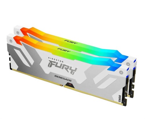 Оперативная память Kingston 32GB 8000MT/s DDR5 CL38 DIMM (Kit of 2) FURY Renegade RGB White XMP