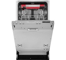 Встраиваемая посудомоечная машина Kuppersberg/ Узкая, Полностью встраиваемая, ширина 45 см, 10 комплектов, луч на полу, 3 корзины,  6 программ, 6 температурных режимов , загрузка 1/2, А++