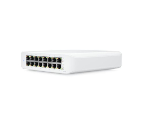 Коммутатор/ Wall-mountable, 16-port, Layer 2 PoE switch with a fanless cooling system.45W total PoE availability