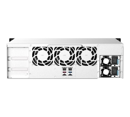 Сетевое хранилище без дисков/ SMB QNAP TS-1673AU-RP-16G NAS 16 HDD trays, 2x 2.5 GbE, rackmount, 2 PSU. 4-core AMD V1500B 2,2 GHz,,RAM 16 GB (1 x 16 GB) up to 32 GB (2 x 16 GB). W/o rail kit RAIL-B02 Сетевое хранилище без дисков/ SMB QNAP TS-1673AU-RP-16G NAS 16 HDD trays, 2x 2.5 GbE, rackmount, 2 PSU. 4-core AMD V1500B 2,2 GHz,,RAM 16 GB (1 x 16 GB) up to 32 GB (2 x 16 GB). W/o rail kit RAIL-B02