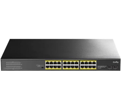 Коммутатор/ 24-Port Gigabit PoE+ Switch with 2 SFP ports 300W Коммутатор/ 24-Port Gigabit PoE+ Switch with 2 SFP ports 300W