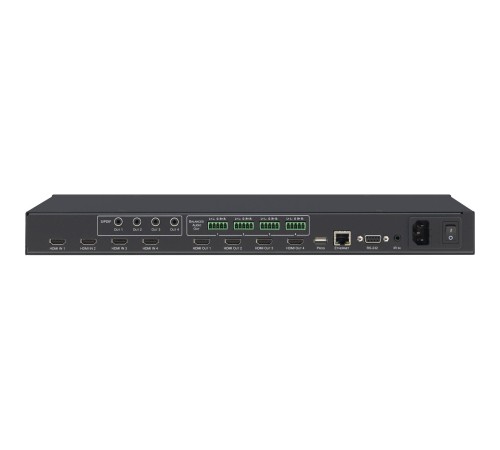 Матричный коммутатор 4х4 HDMI с деэмбеддированием звука; поддержка 4K60 4:4:4 [20-80445030]