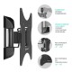 ONKRON кронштейн для телевизора 17"-43" наклонно-поворотный, чёрный M2S