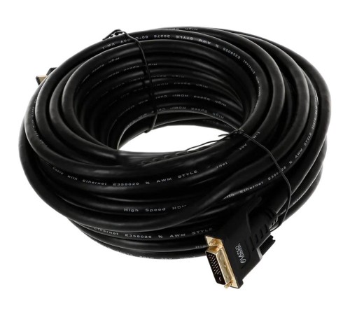 Кабель/ LAZSO WH-141(15m) Кабель соединительный HDMI-DVI.