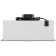 ВЫТЯЖКА HOMSair CROСUS PUSH 52 Glass White/ полновстраиваемая, кнопочное управление, 3 скорости, 850 м3/ч, до 30 м2, 53 дБ, угольный фильтр CF02X - 2 шт, ШхВхД: 518х191х290 мм, белый цвет