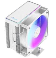 Кулер для процессора Ocypus Gamma A40 WH ARGB Digital, 100mm ARGB FAN, Top Display Panel, 4 HEAT PIPES, 4-PIN PWM, 600-2400 RPM, 29.5DBA, HYDRO BEARING, LGA115X/1200/1700/18XX, AM4/AM5