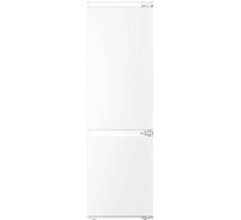 Встраиваемый холодильник EVELUX встраиваемый холодильник-морозильник с капельной системой охлаждения и ручной разморозкой морозильного отделения, класс энергопотребления: A+, механическое управление,  4 стеклянные полки в х/о, LED освещение х/о. Количеств