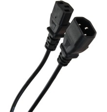 Кабель/ Кабель монитор - компьютер (UPS -> устройство) 220V {IEC-320-C13/C14}  <TP020-1.8-BK> 1,8м