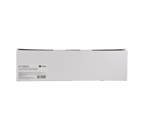 Тонер-картридж F+ imaging, желтый, 12 000 страниц, для Kyocera моделей TASKalfa 250ci/300ci (аналог TK-865Y /1T02JZAEU0), FP-TK865Y (Вскрытая упаковка)