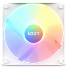 Кулер для корпуса ПК/ Case Cooler NZXT F120 RGB Core (120x120x25mm, 4-pin PWM, RGB, 78.86CFM, 33.88dBA, 1800RPM, White)