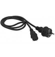 Шнур питания Шнур питания C13-Schuko прямая, 3х0.75, 220В, 10А, черный, 7 метров
