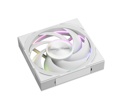 Кулер для корпуса/ Case Cooler PCCooler F7 X120 ARGB WH (120x120x28mm, 4-pin PWM, ARGB, 83CFM, 33.1dBA, 3000RPM, White)