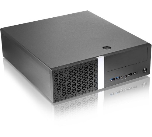 Корпус с блоком питания 300Вт./ Case Foxline mATX Desktop 300W FL-211 mATX case, black, w/PSU TFX 300W, w/2xUSB2.0+2xUSB3.0, w/pwr cord, w/ 8cm FAN