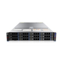 Серверная платформа/ Gooxi SL201-D12R-NV-G4 2u 12bay server with NVME bp,based on rapid sapphire 2xPCIe 4.0x16; 4xPCIe 4.0x8 2x 2.5" rear SAS/SATA 2x 2.5" rear NVMe 1300W 1+1 EU power cables