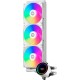 Система охлаждения/ Water Cooling System PCCooler DA360 ARGB WH (280W, 360mm, White, ARGB/ Fans: 3x120mm, 72.1CFM, 33.8dBA, 1800RPM/ Pump height 55mm, 28dBA, 3000RPM, Rad thickness 27mm/ S: 1851, 1700, 1200, 20XX, 115X, AM5, AM4)