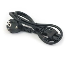 GCR Кабель питания для ноутбука 2.0m, Евровилка угловая - С5, черный, 3*0,5mm, GCR-54407