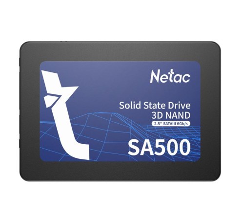 SSD накопитель Netac SSD SA500 512GB 2.5 SATAIII 3D NAND, R/W up to 520/450MB/s, TBW 240TB, 3y wty SSD накопитель Netac SSD SA500 512GB 2.5 SATAIII 3D NAND, R/W up to 520/450MB/s, TBW 240TB, 3y wty