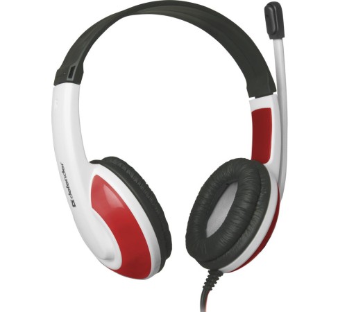 Defender Игровая гарнитура Warhead G-120 красный + белый, кабель 2 м