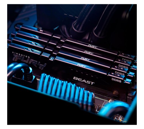 Память оперативная/ Kingston 32GB 6000MT/s DDR5 CL30 DIMM (Kit of 2) FURY Beast Black XMP Память оперативная/ Kingston 32GB 6000MT/s DDR5 CL30 DIMM (Kit of 2) FURY Beast Black XMP