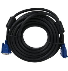 Кабель/ Кабель монитор-SVGA card (15M-15M) 10м 2 фильтра Aopen/Qust <ACG341AD-10M>
