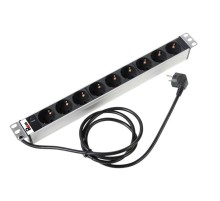 Блок розеток ЦМО Гор блок розеток Rem-16, 1х16A, инд, 9S, 19", шнур 1,8м