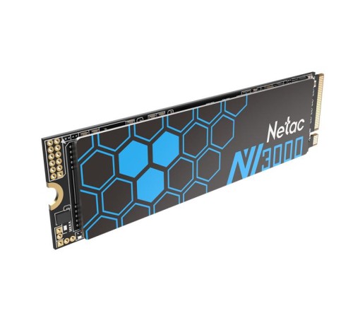 SSD накопитель Netac SSD NV3000 500GB PCIe 3 x4 M.2 2280 NVMe 3D NAND, R/W up to 3100/2100MB/s, IOPS(R4K) 200K/150K, TBW 300TB, with heat sink, 5y wty SSD накопитель Netac SSD NV3000 500GB PCIe 3 x4 M.2 2280 NVMe 3D NAND, R/W up to 3100/2100MB/s, IOPS(R4K) 200K/150K, TBW 300TB, with heat sink, 5y wty