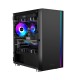 Корпус без блока питания/ Case PCCooler LM300 ARGB BK, Mini-Tower, TG, 1x120mm ARGB, 1xUSB-A 3.0 + 2xUSB-A 2.0, mATX, mITX Black