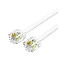 Кабель телефонный Vention плоский RJ11 (6P4C) - 2м. Белый