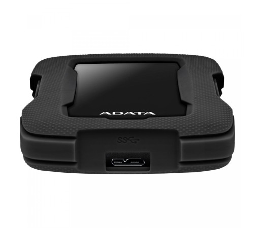 Внешний жесткий диск/ Portable HDD 5TB ADATA HD330 (Black), Silicone, USB 3.2 Gen1, 133x89x23mm, 316g /3 года/