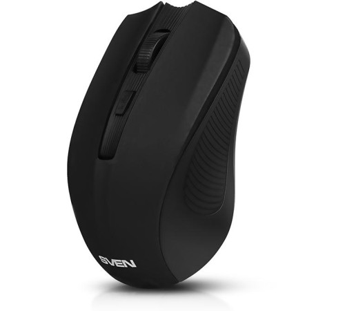 Беспроводная мышь SVEN RX-350W чёрная  (5+1кл. 600-1400DPI, SoftTouch, блист)